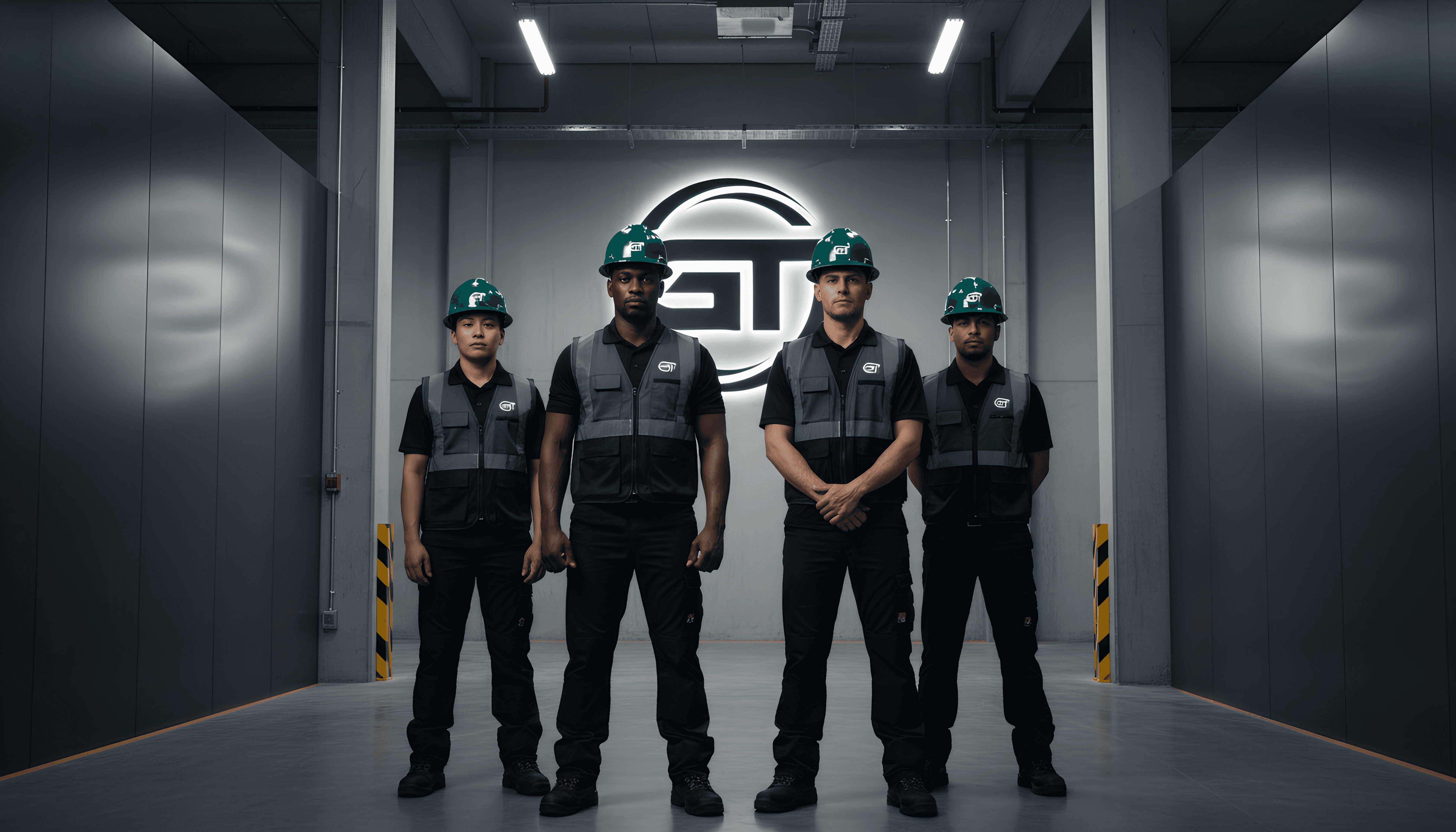 High-rise office building with sustainable design features