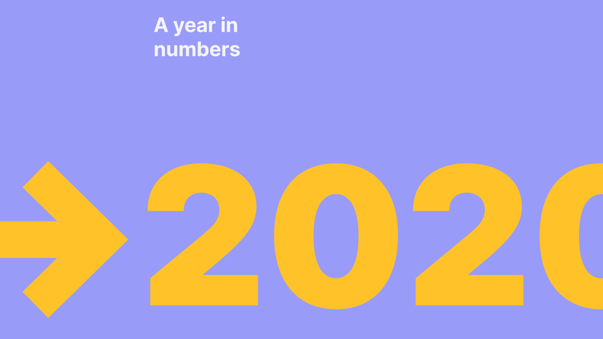 2020 a year in numbers