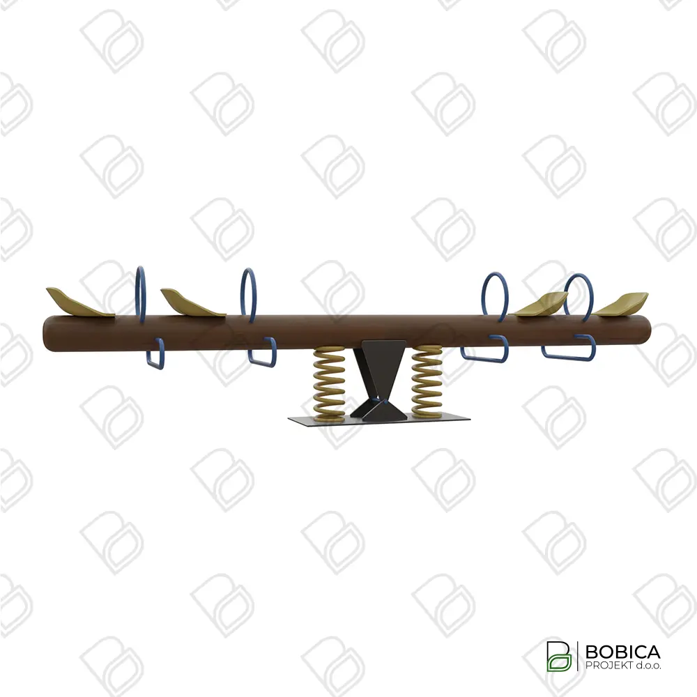 Drvena klackalica s četiri sjedala "Syncro"