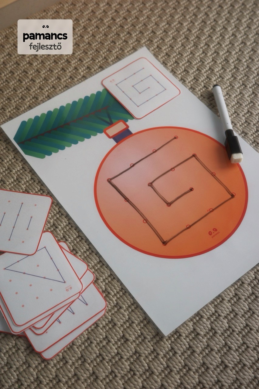 Karácsonyi fejlesztő feladatlap pontrácsos