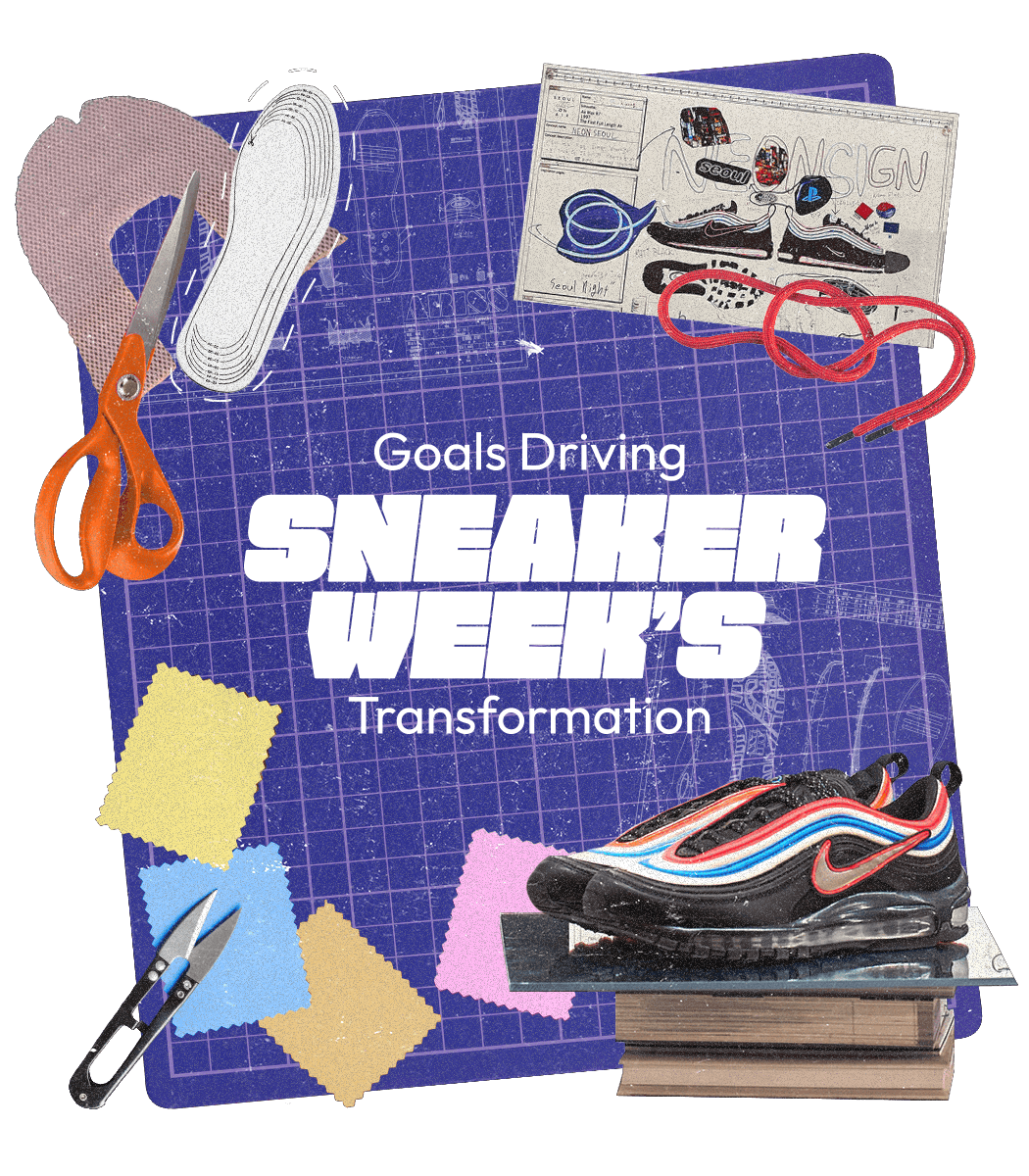 Bold creative design for sneaker culture festival