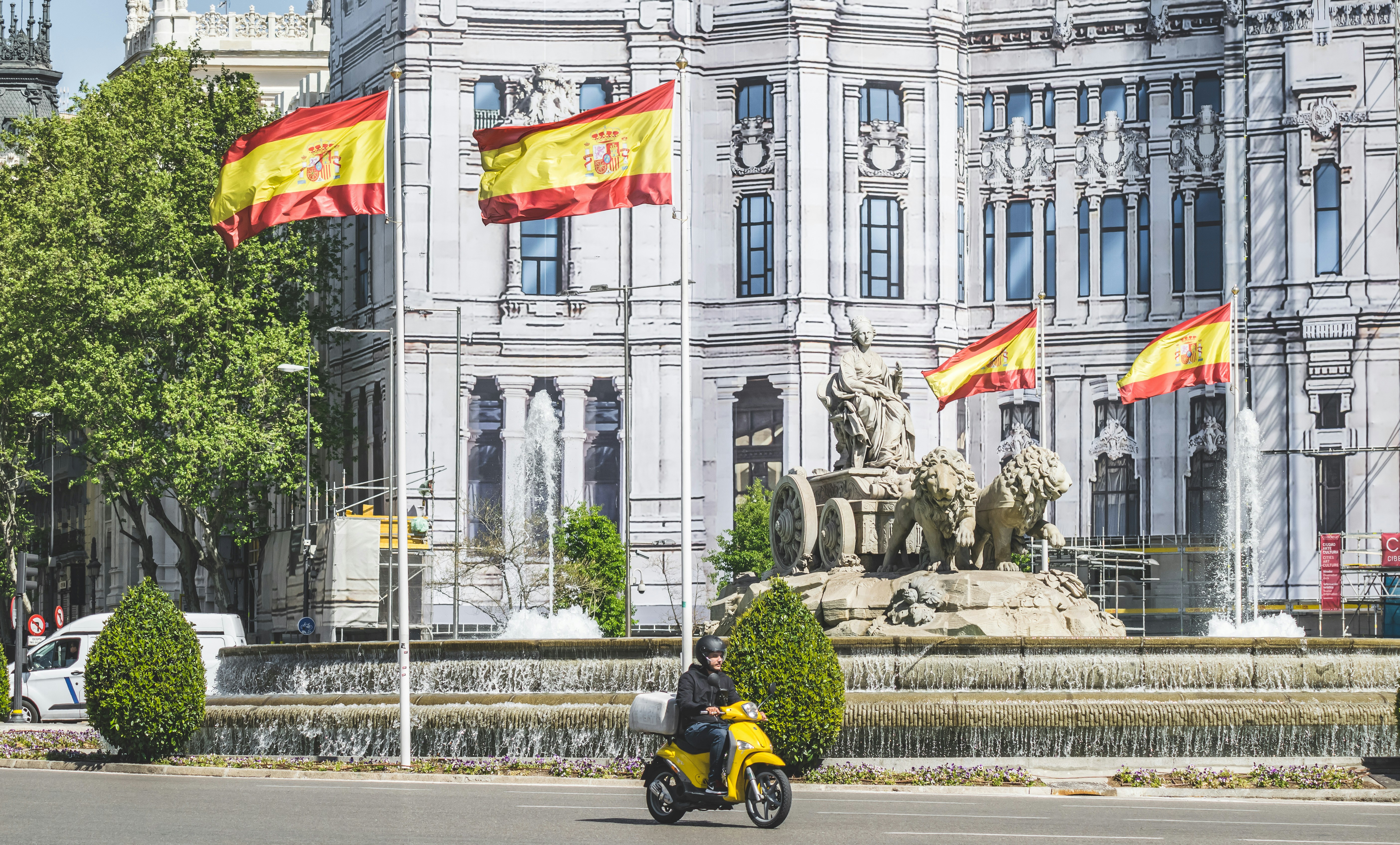Banderas de España en Madrid