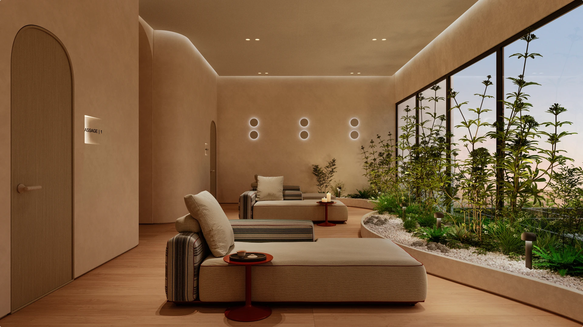 A cozy living room featuring a couch, coffee table, and television, creating a welcoming atmosphere for relaxation.