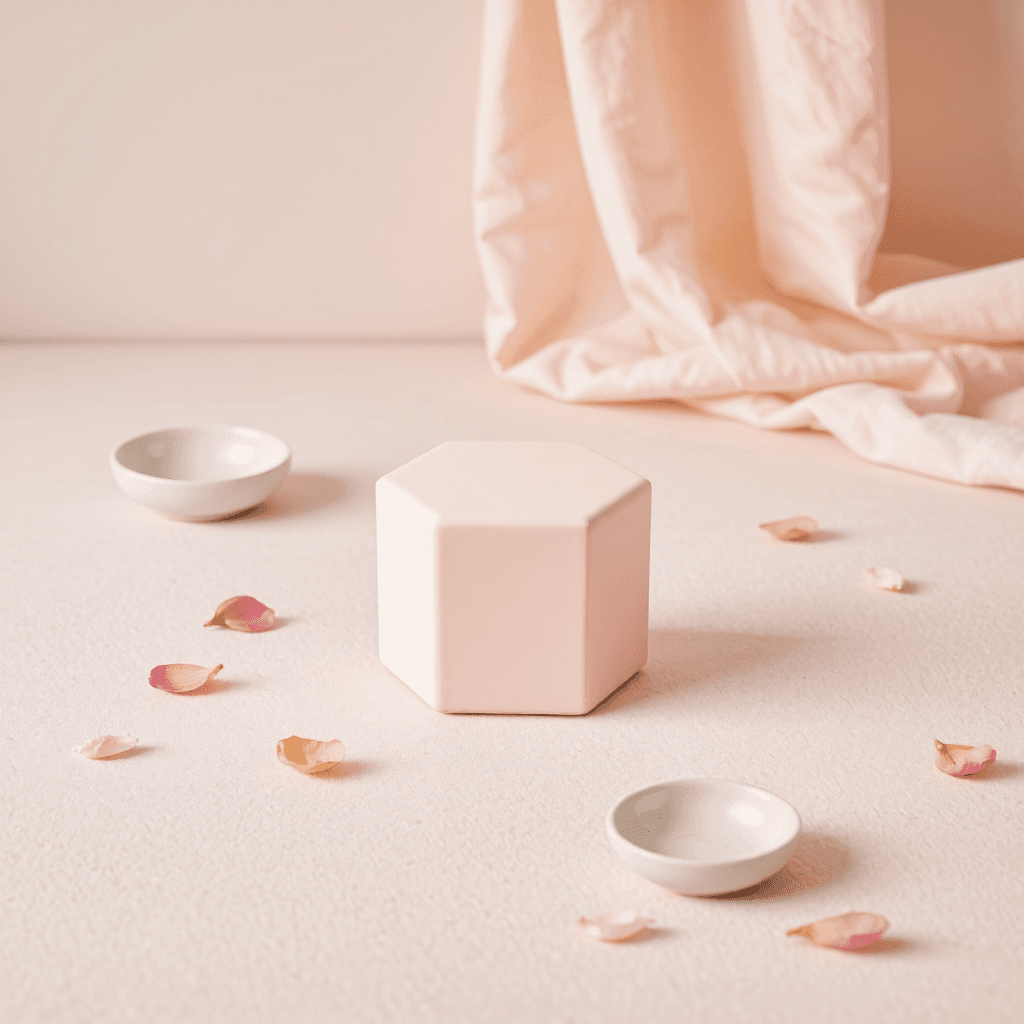 product photography of hexagonal shape