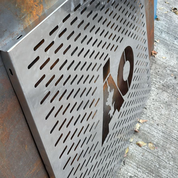 Corte de Celosias en forma de charola steel sign toluca