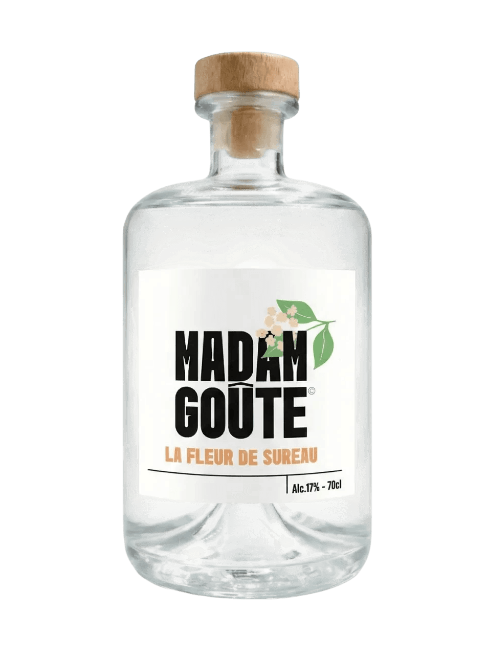 Liqueur de fleur de sureau Madam Goûte 17° - Bouteille artisanale 70cl des Hauts-de-France