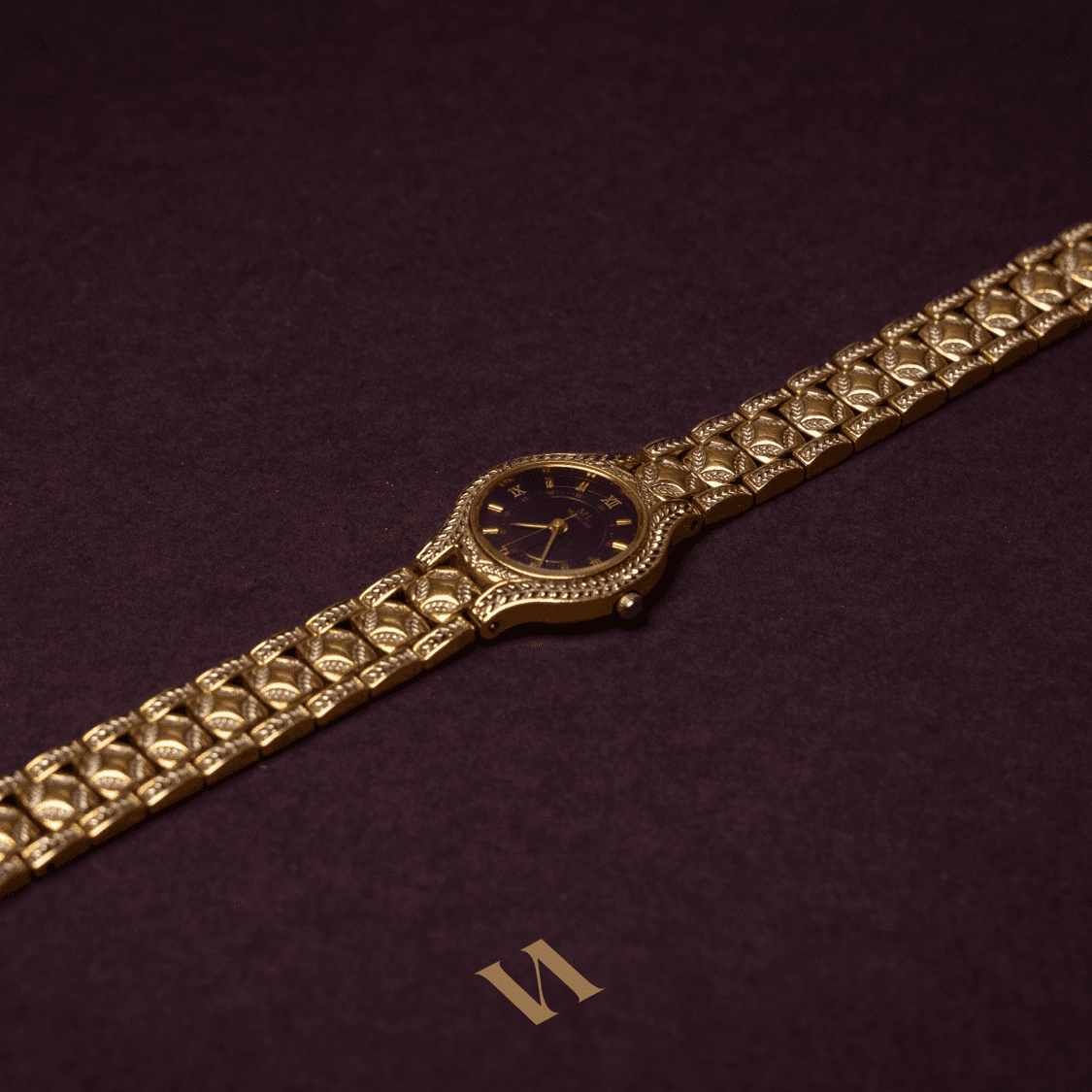 vintage monalyse watch displayed