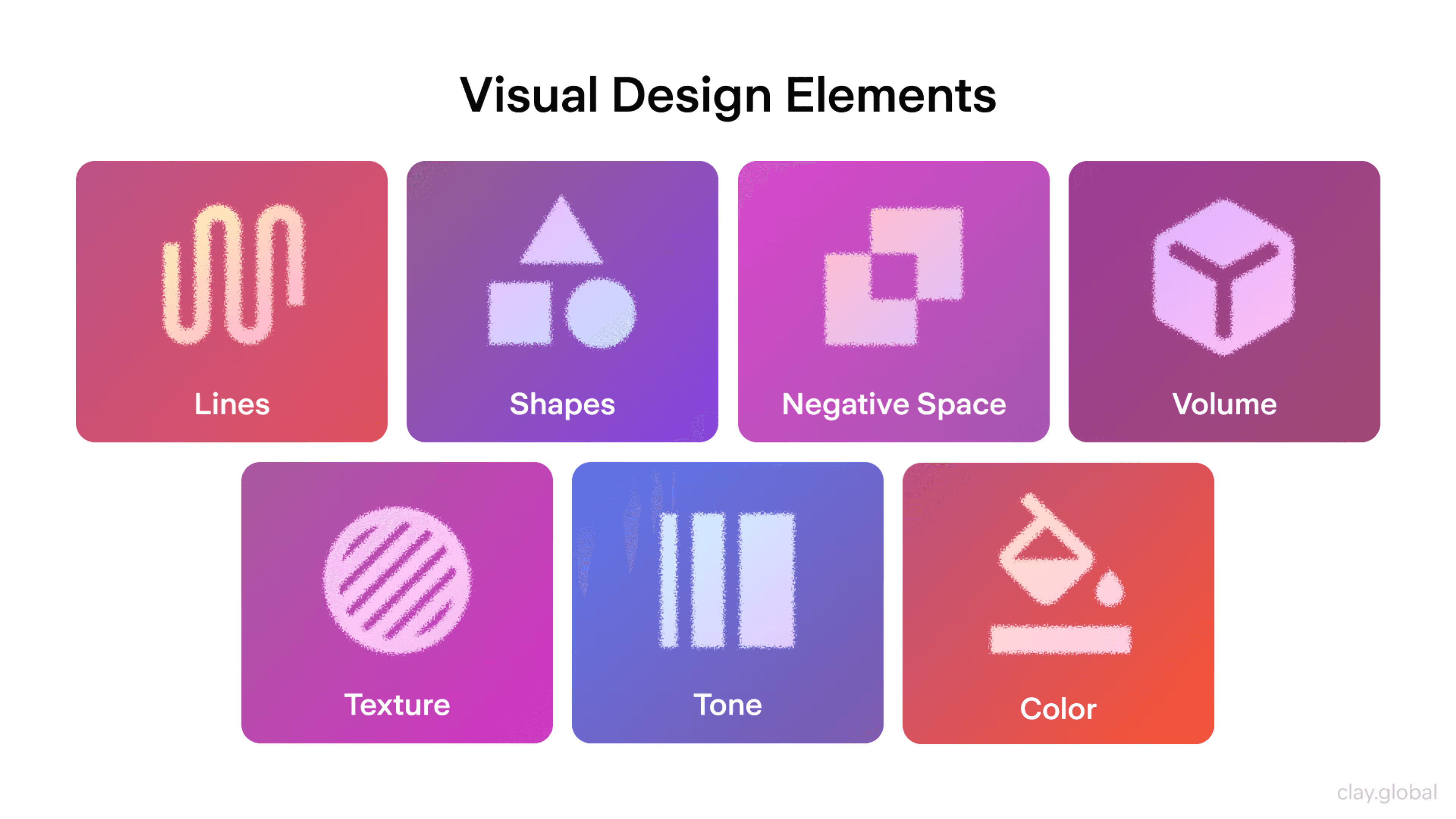 Visual design elements such as color, shapes, tone, and negative space used by Artonest Design to build strong brand identity.