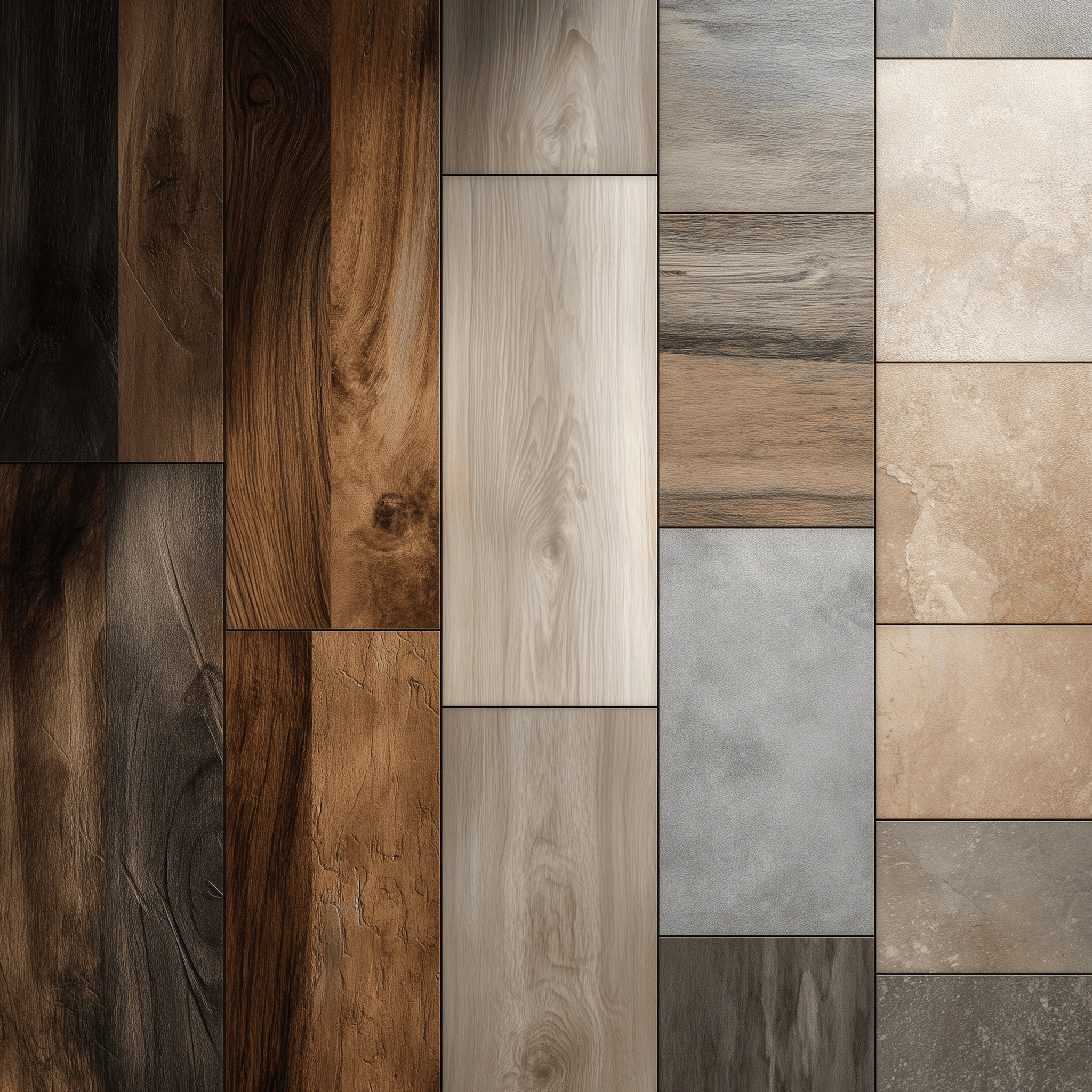 different flooring material option