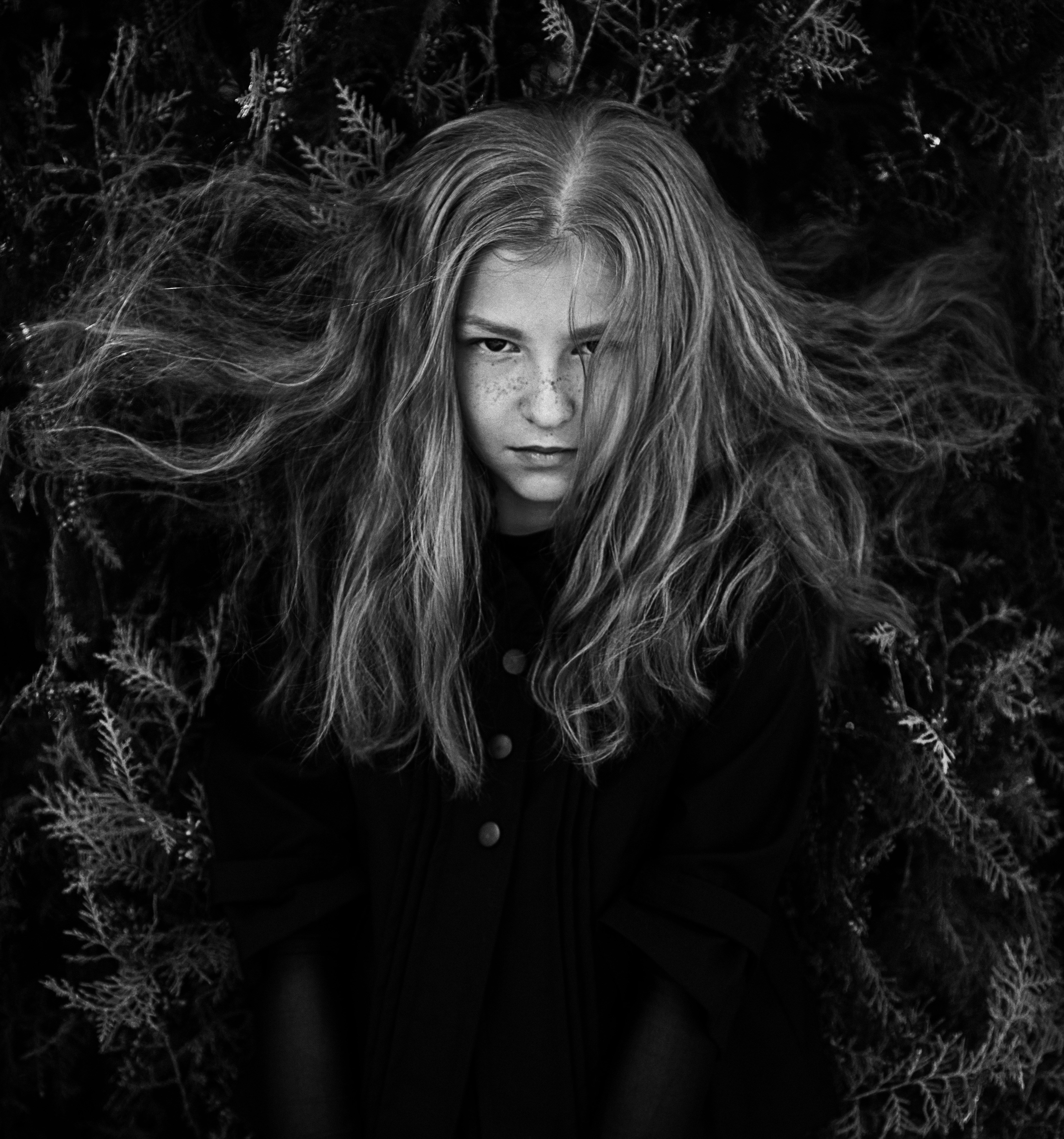 Stylistic photography of buildings and square shapes immersed in fog