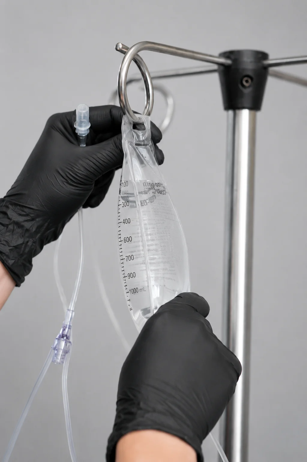 Close-up of IV sedation equipment and medication setup used to provide safe and comfortable oral surgery care at Valley Oak Oral Surgery.