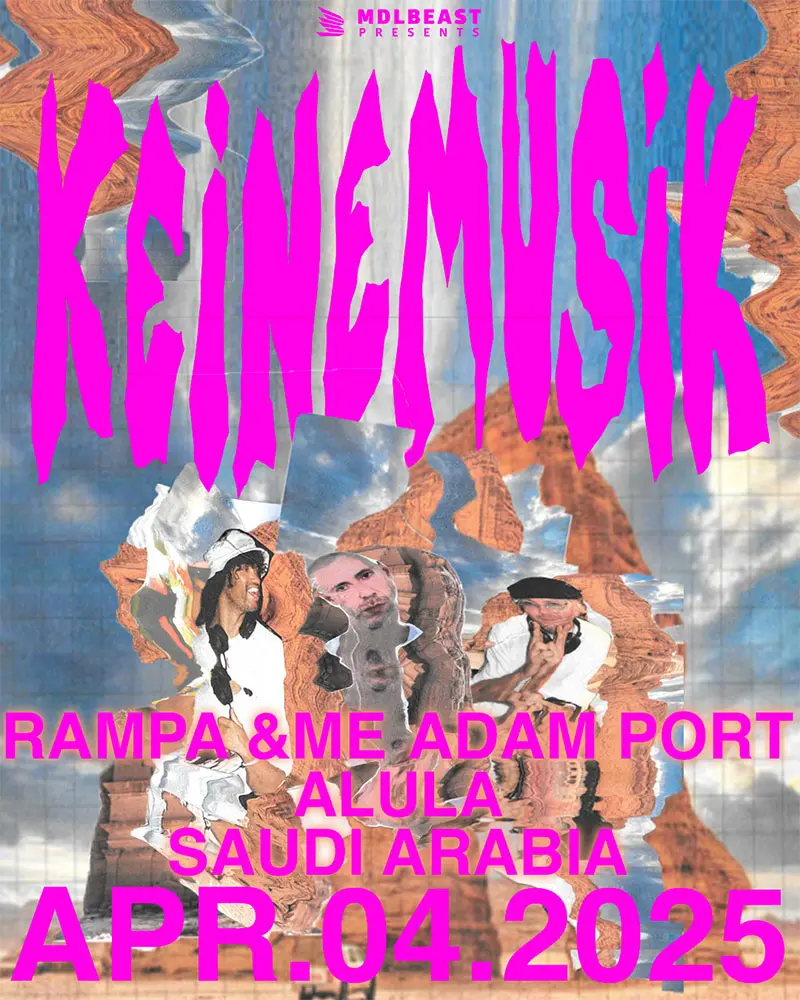 Keinemusik AlUla Kloud event poster