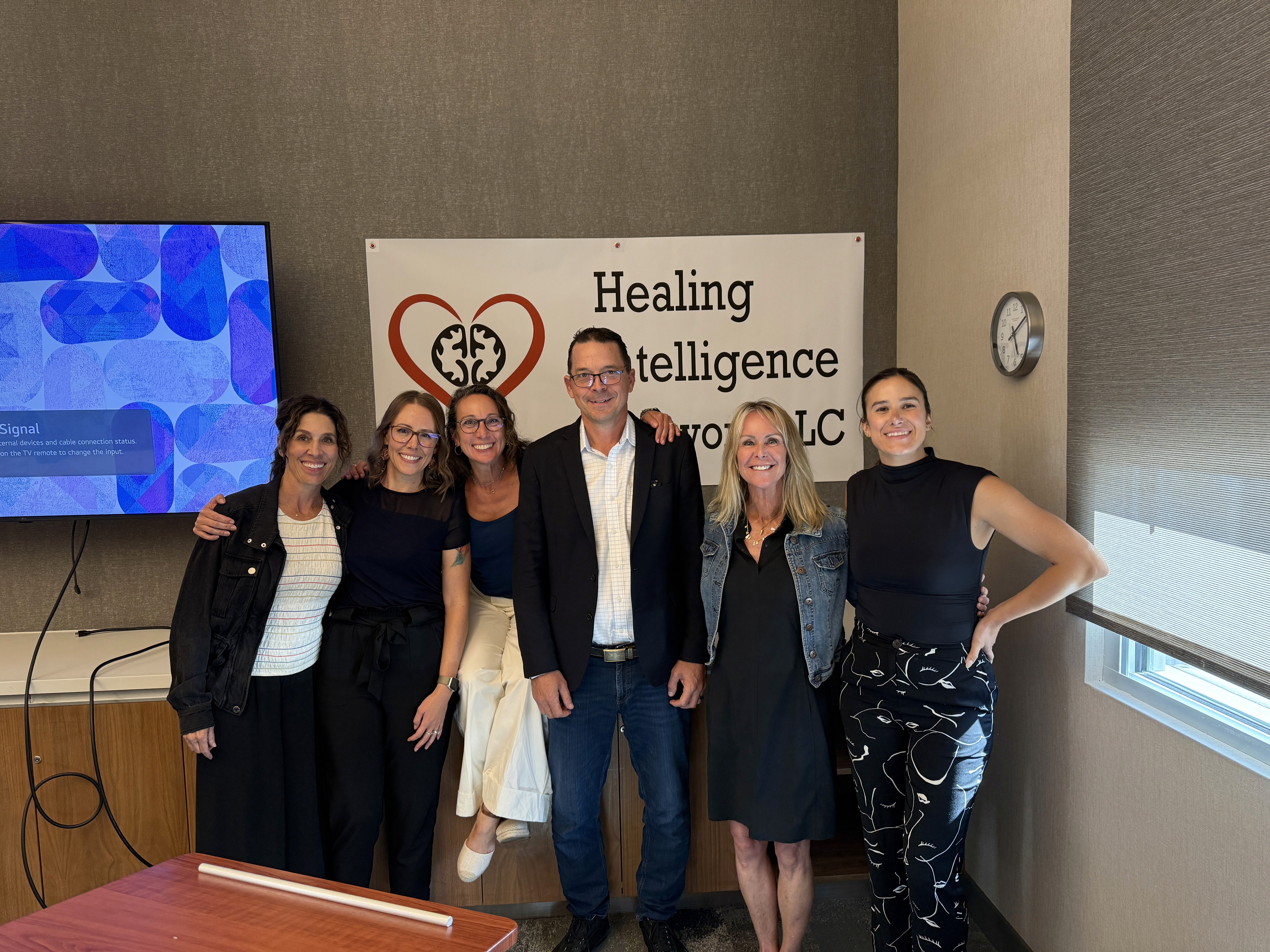 Group picture of an organization being trained by Dr. Robert McDermott