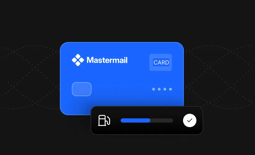 Prepaid card with a usage bar and spending limit check