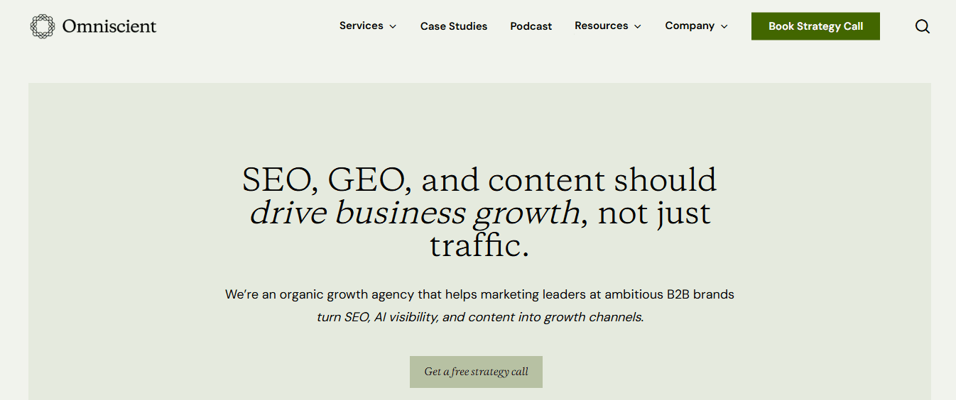 omniscient digital - SaaS SEO