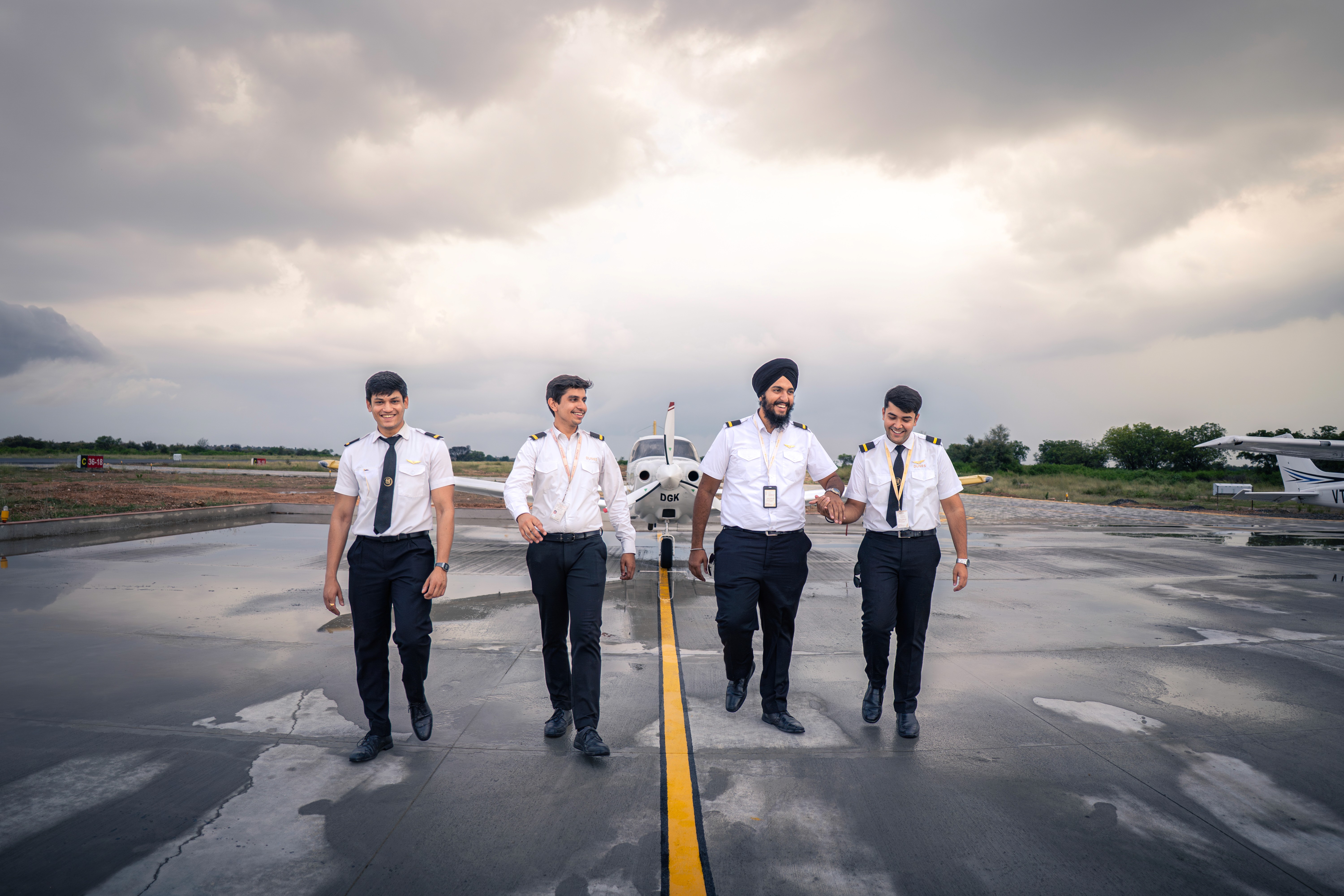 man wearing brown knit crew-neck sweater