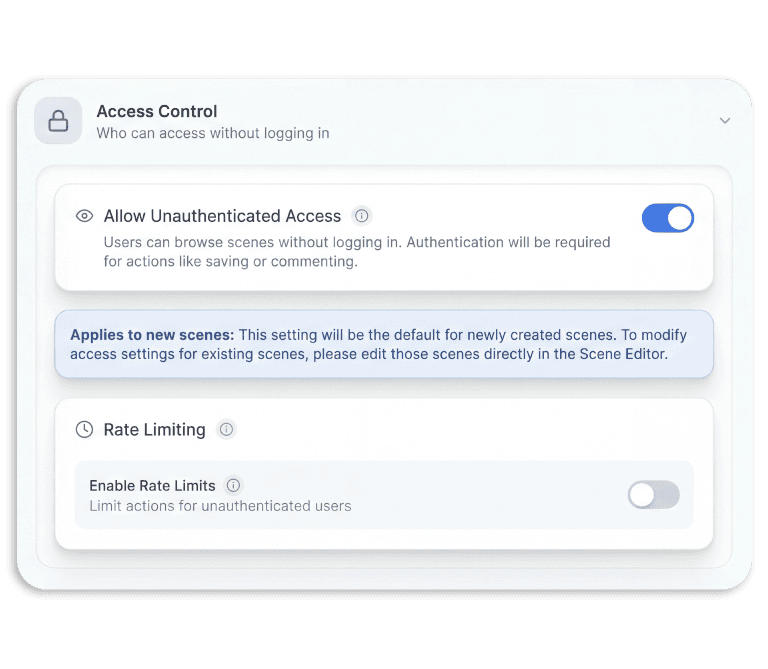 Screen showing a list of options for various app categories available within the application.