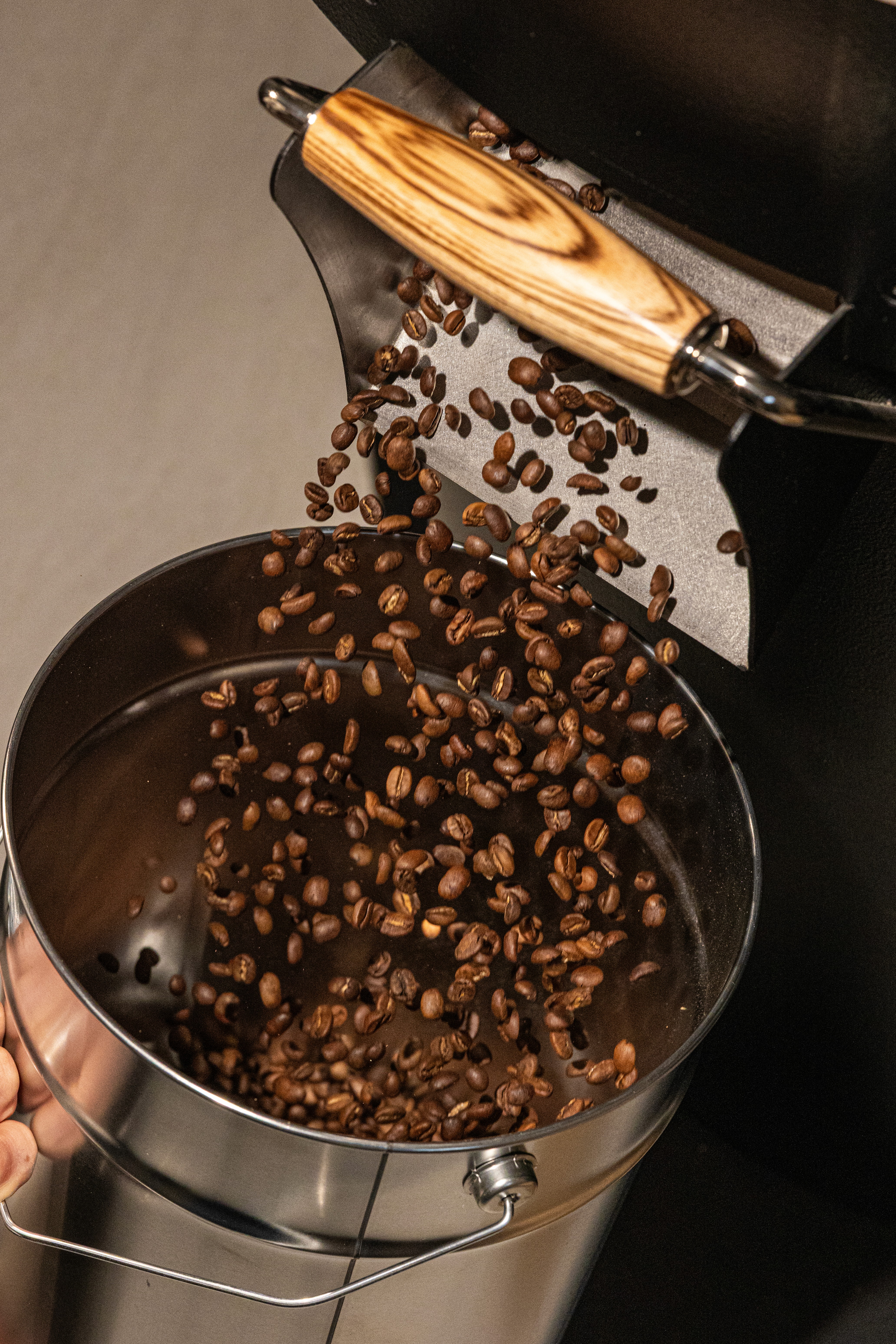a wooden table with a computer on top of it