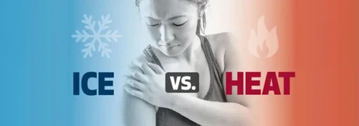 ice vs heat for accident injury graphic