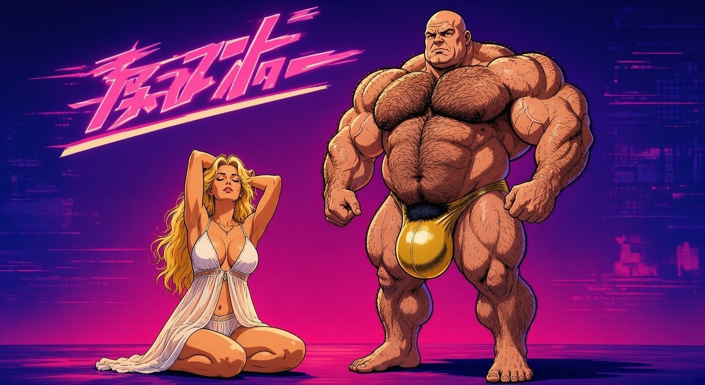 the poster, synthwave dusk