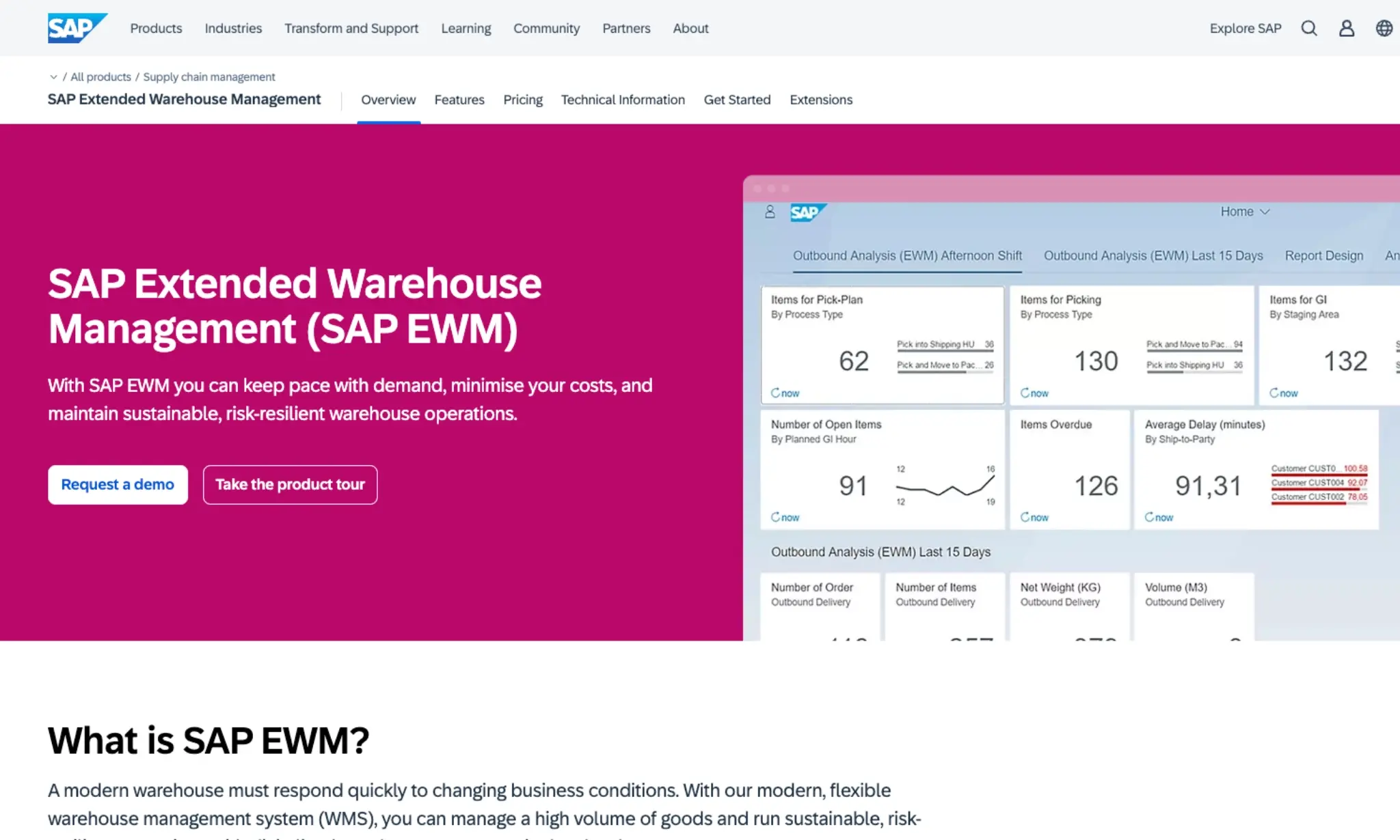 SAP Extended Warehouse Management