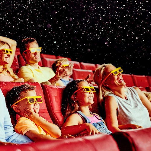 在4D電影院觀看酷炫的LEGO 4D電影。