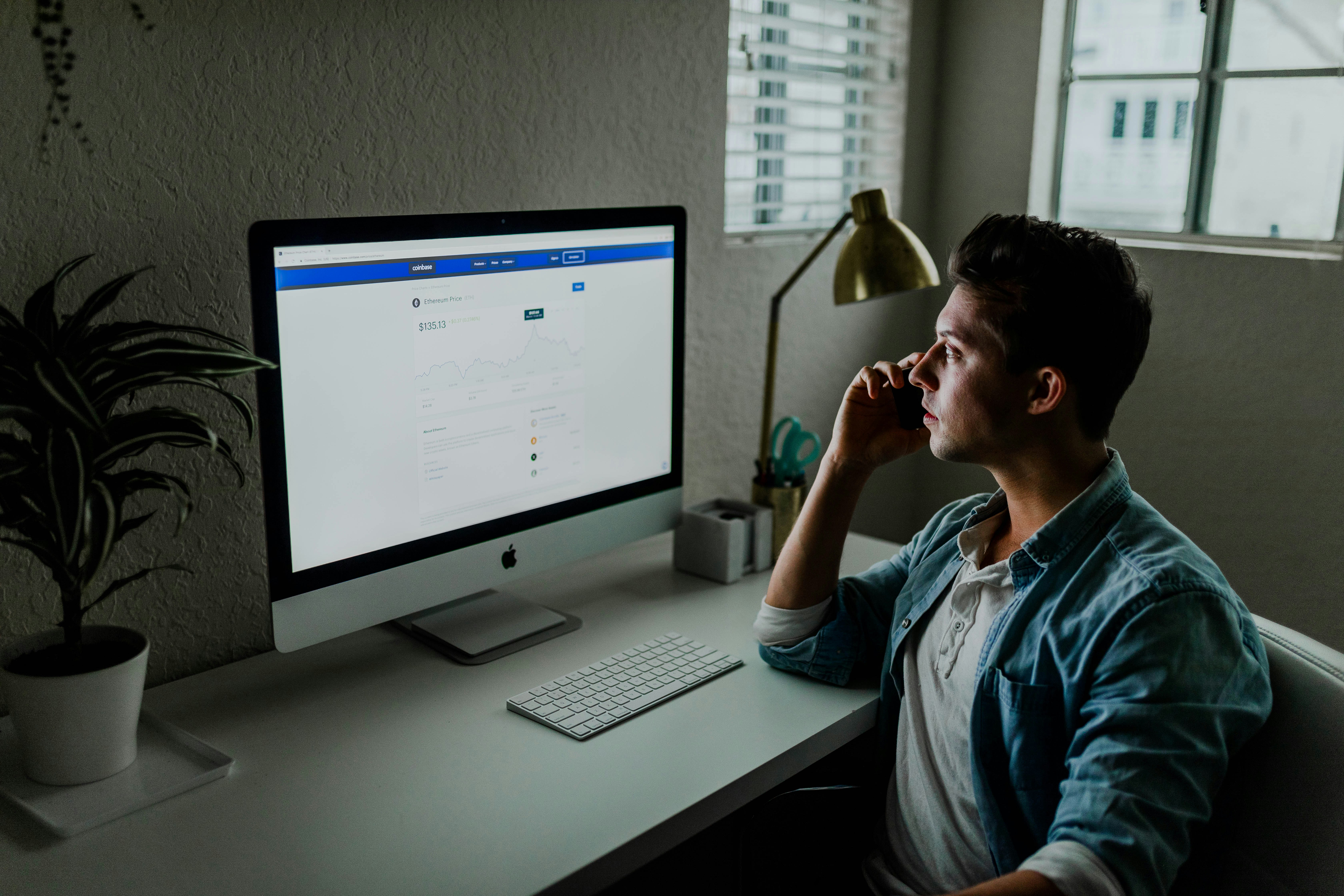 Person Looking at the Monitor - Product Detail Page