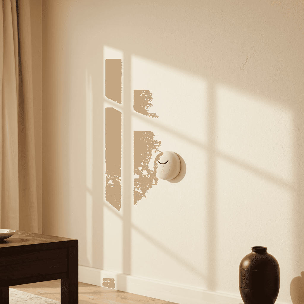 product photography of a carbon monoxide detector