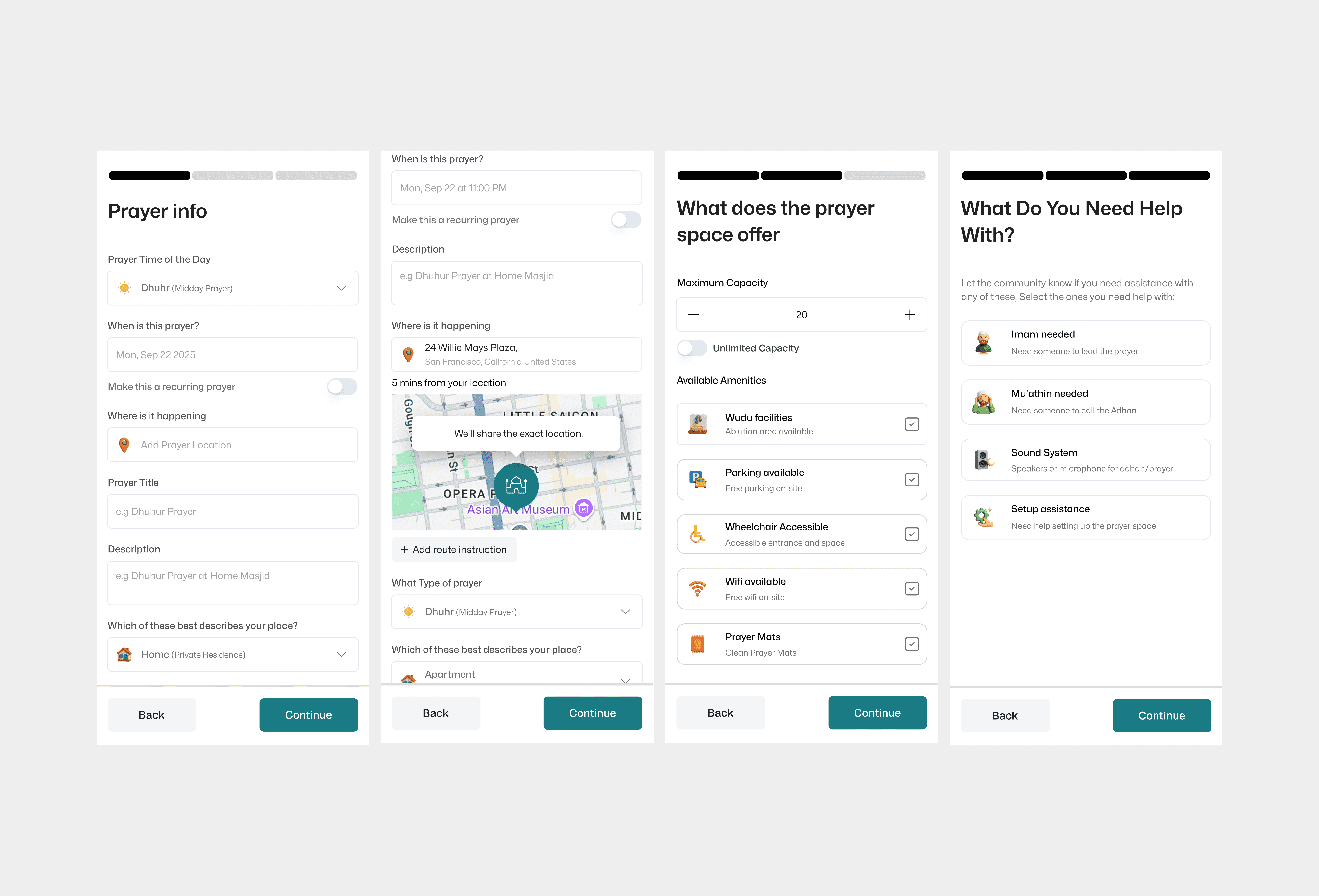 final screenshot of praysap app