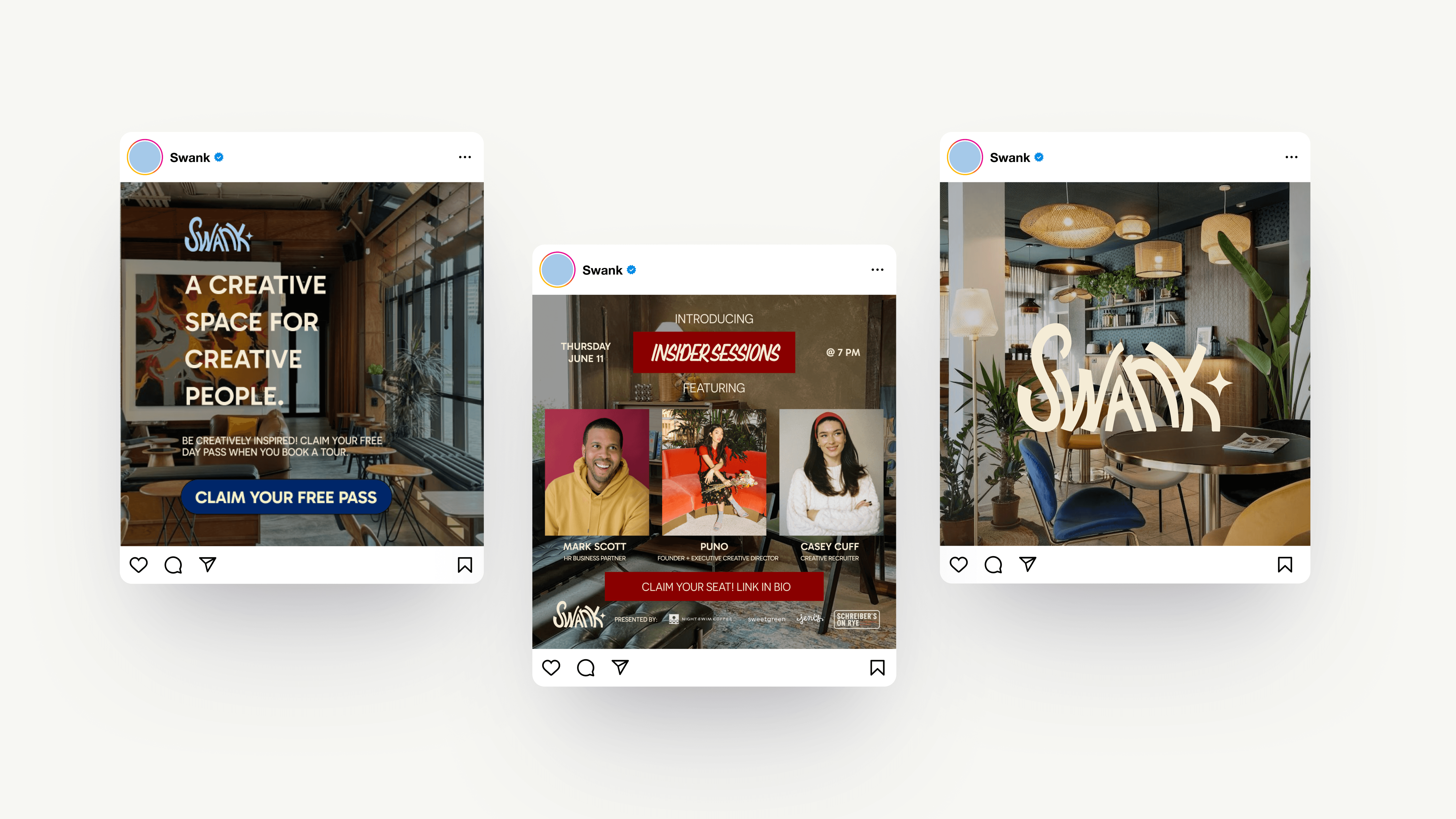 Swank Instagram Posts