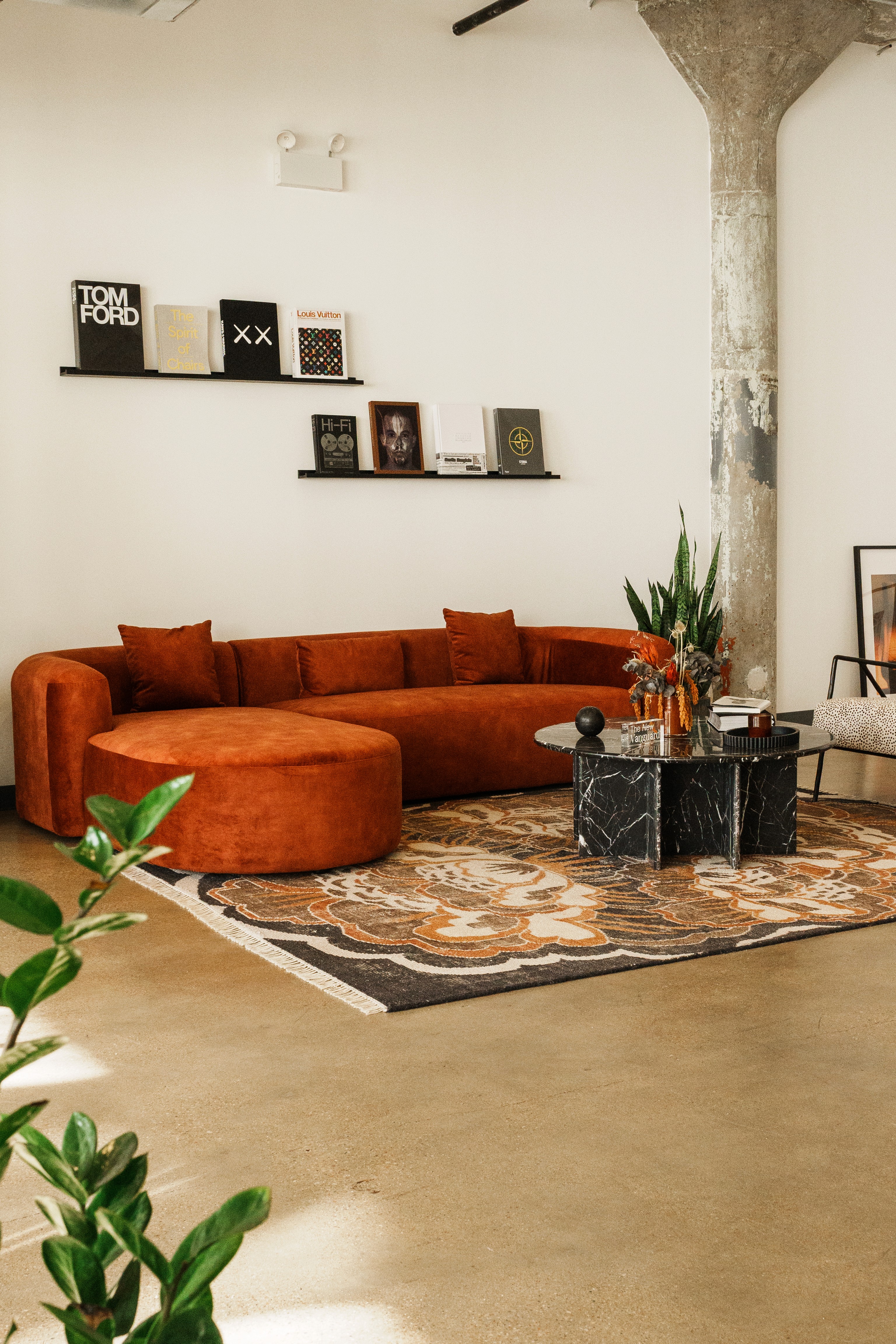 Couch in studio office 