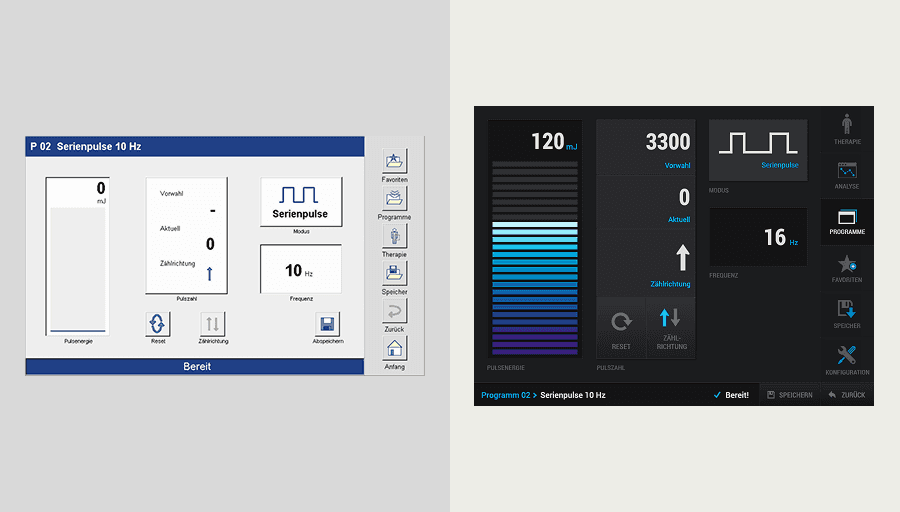 Before and after - interface active therapy
