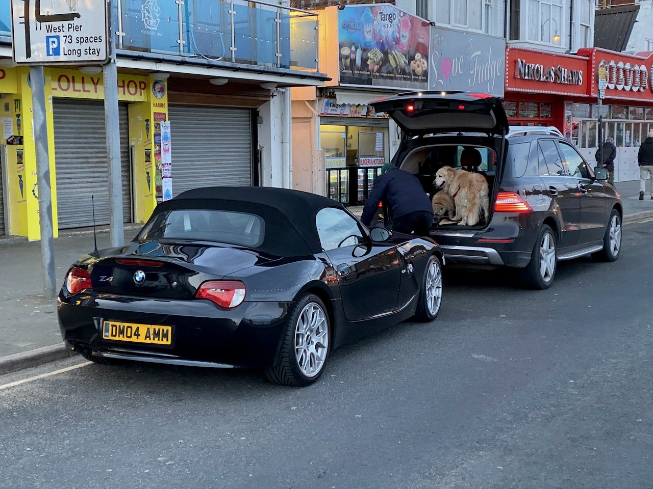 BMW Z4 (2006) on BBS CH-R from the rear quarter