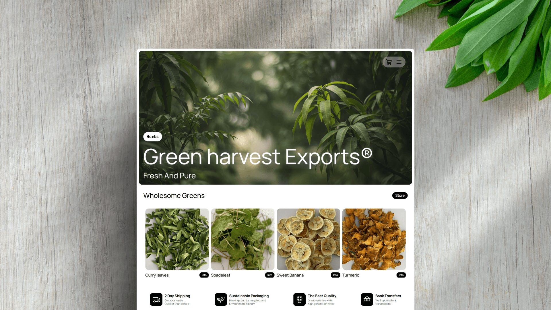Hero Image of Green Harvest exports