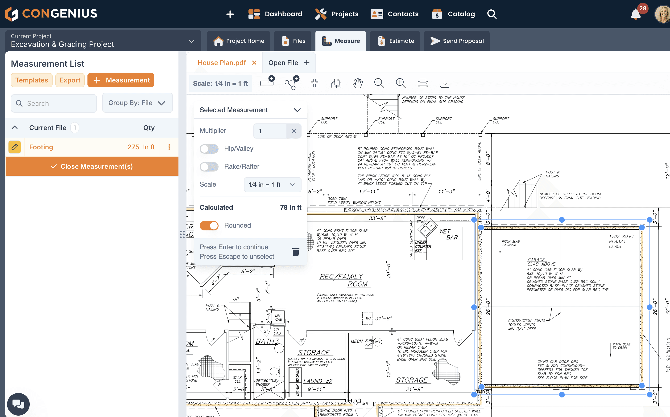 fence digital measurement tool