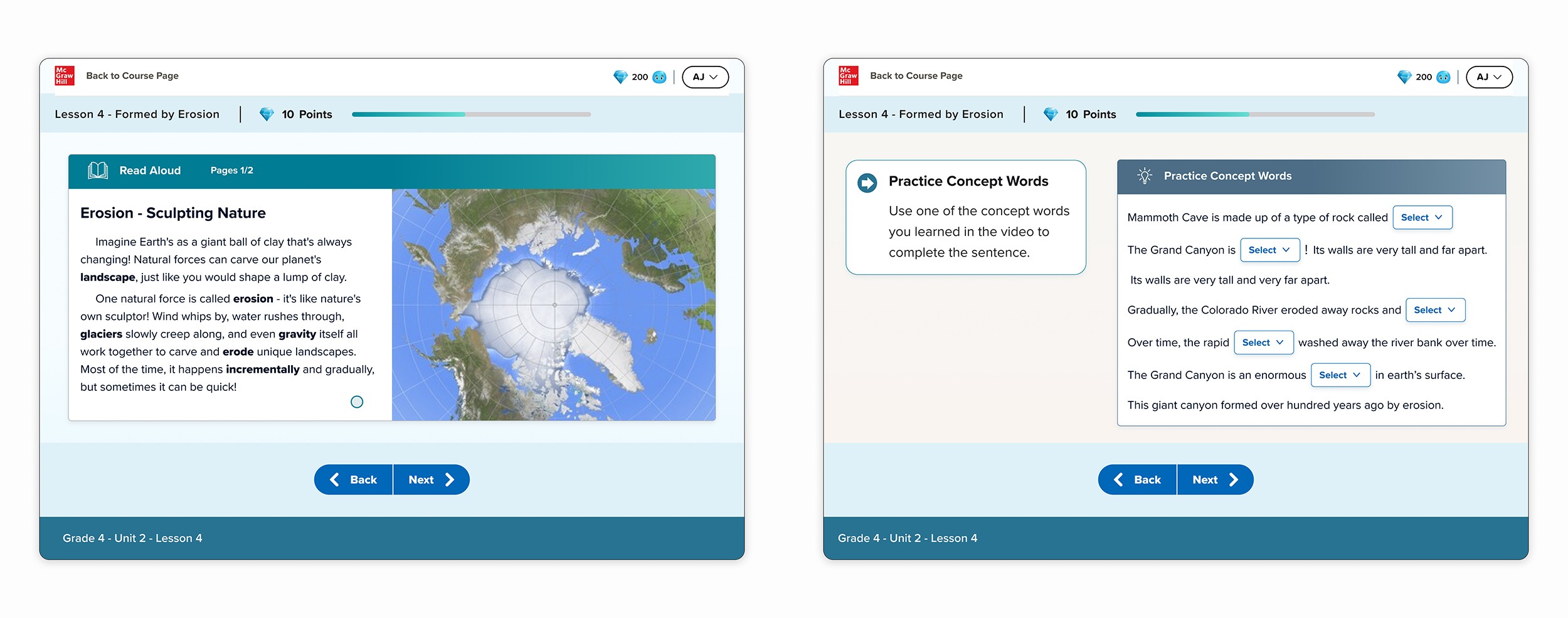 Walking on mountains