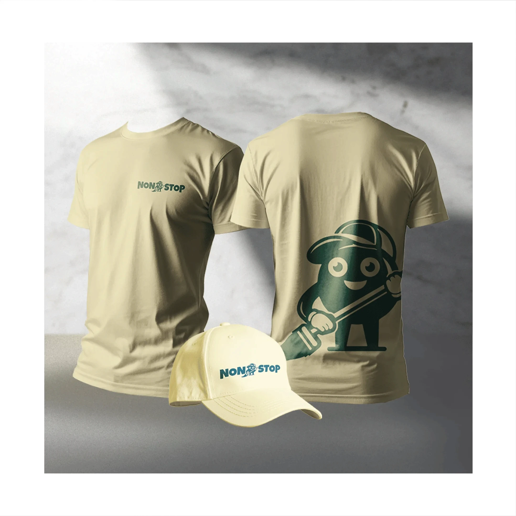 non stop visual identity design