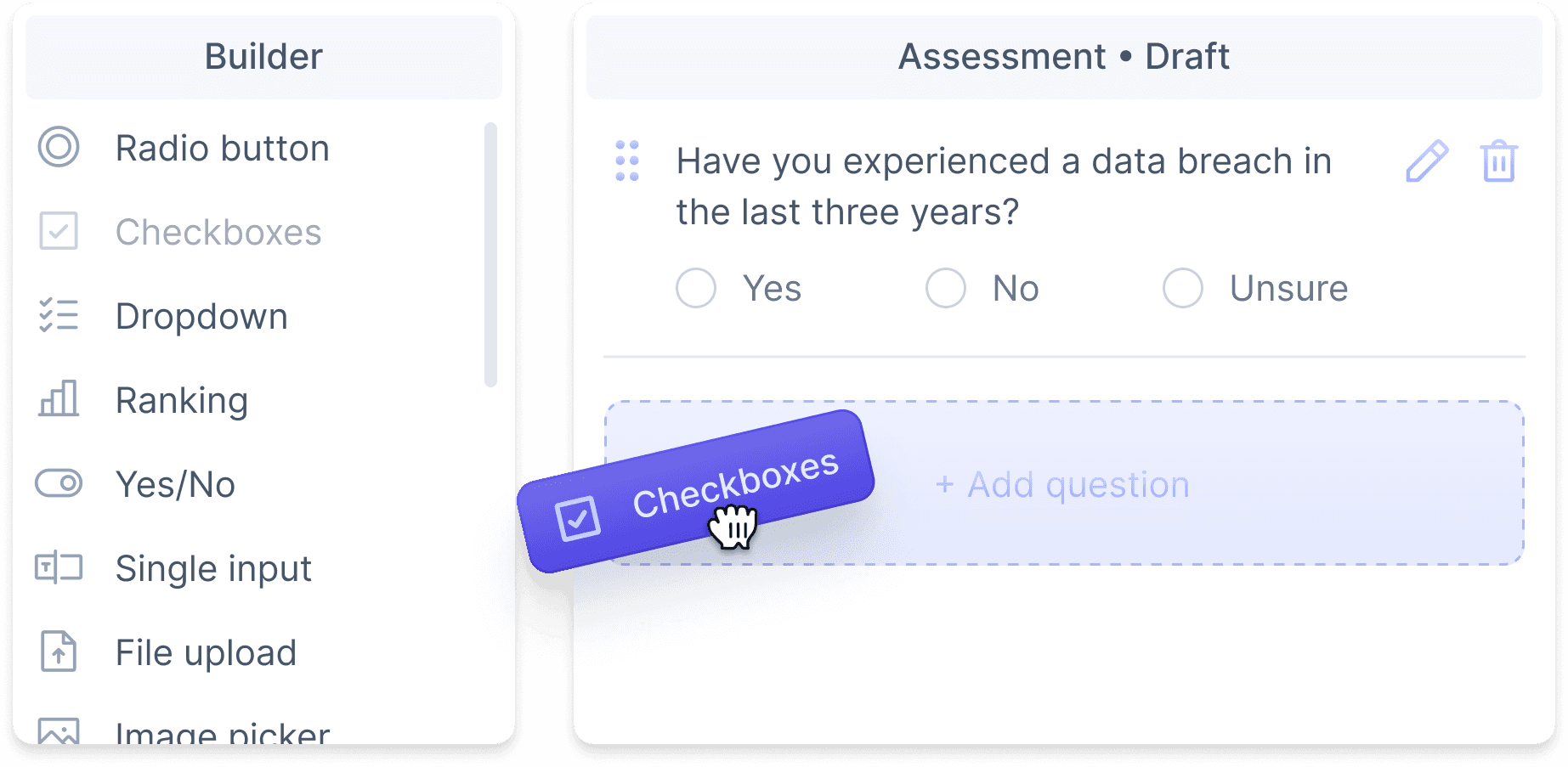 an image of a survey customization feature