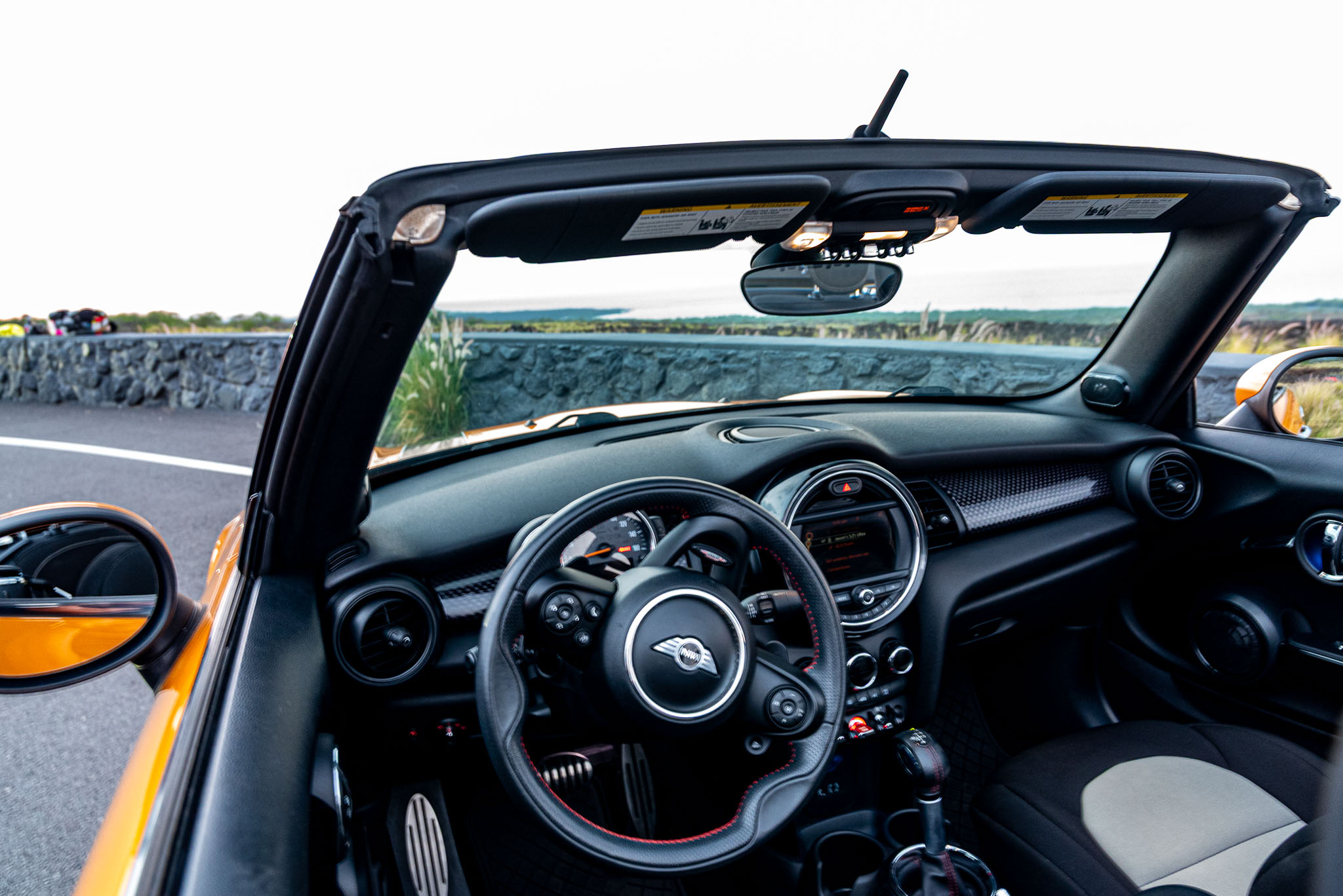 Orange Mini Cooper S For Rent In Kona Big Island Hawaii