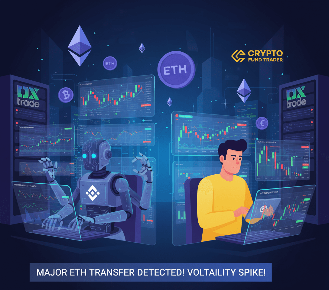 Copy traders reacting to ETH transfer