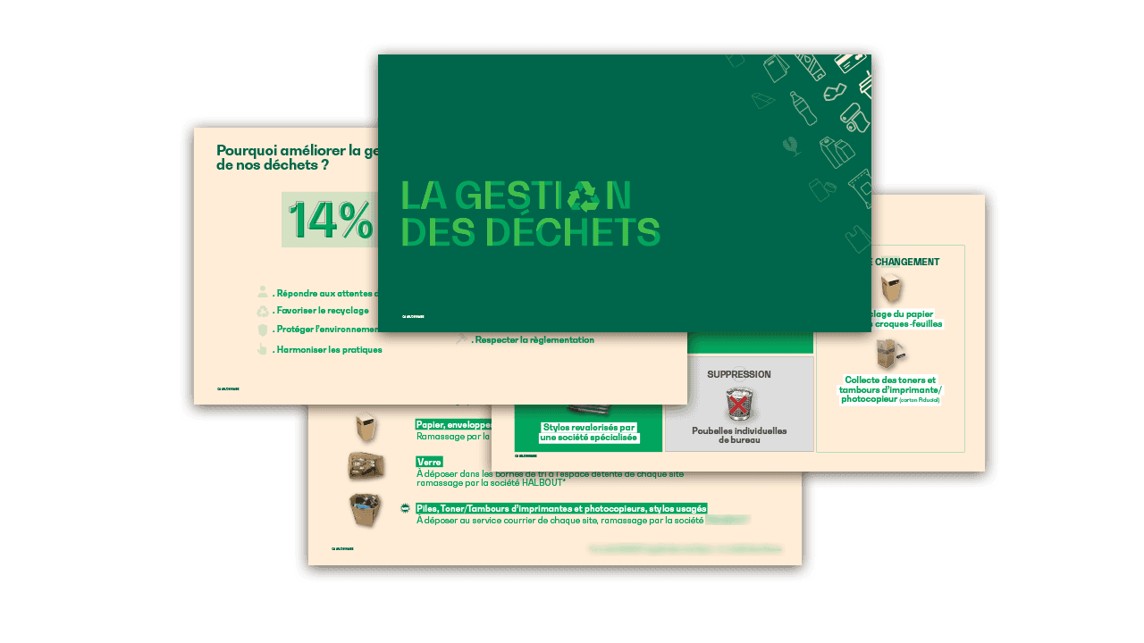 Infographies gestion des déchets