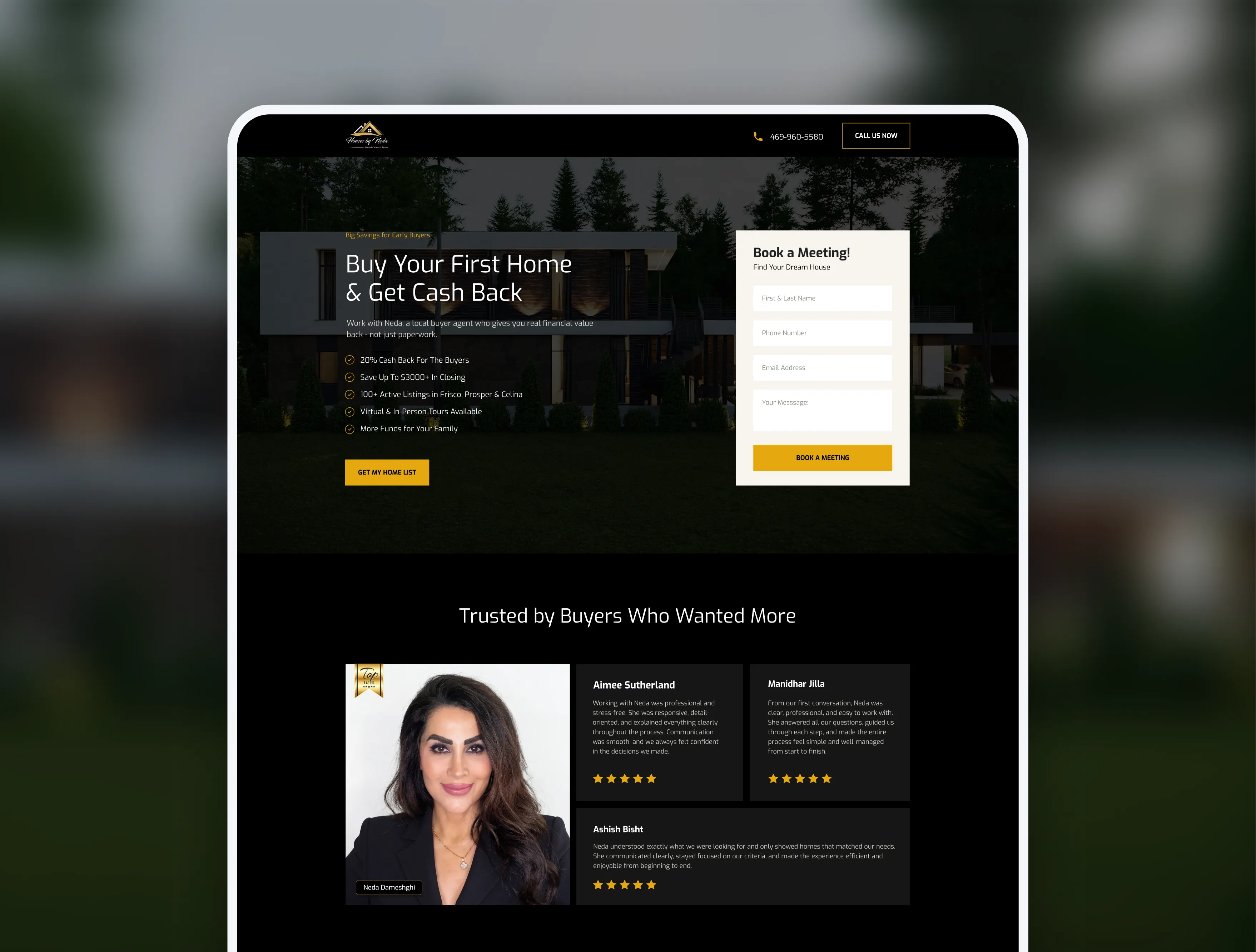 Banking Landing Page - Hero Section