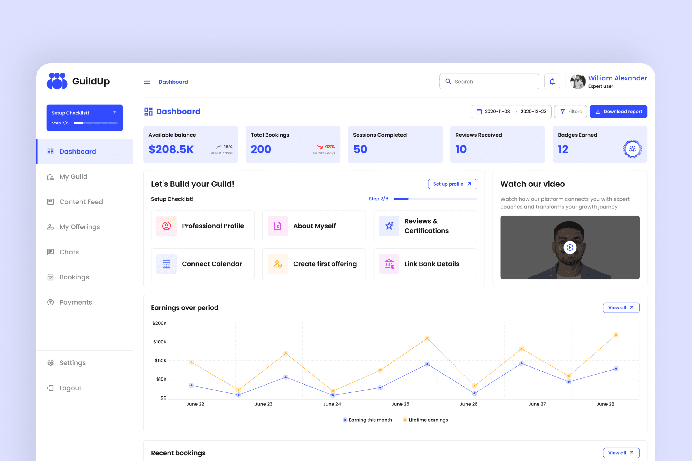 GuildUp Dashboard