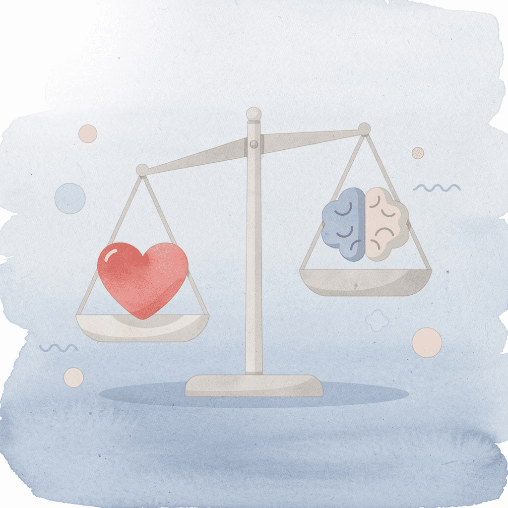 Balance scale showing skill versus capital imbalance in trading