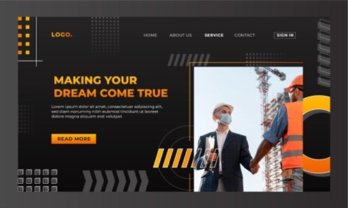 construction company website