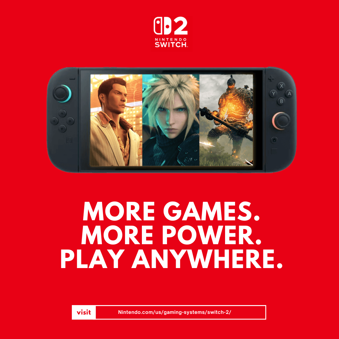 nintendo ad with more games, more power, play anywhere