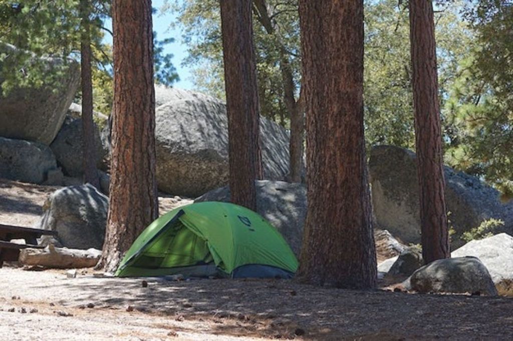 Tent in campsite, Yosemite