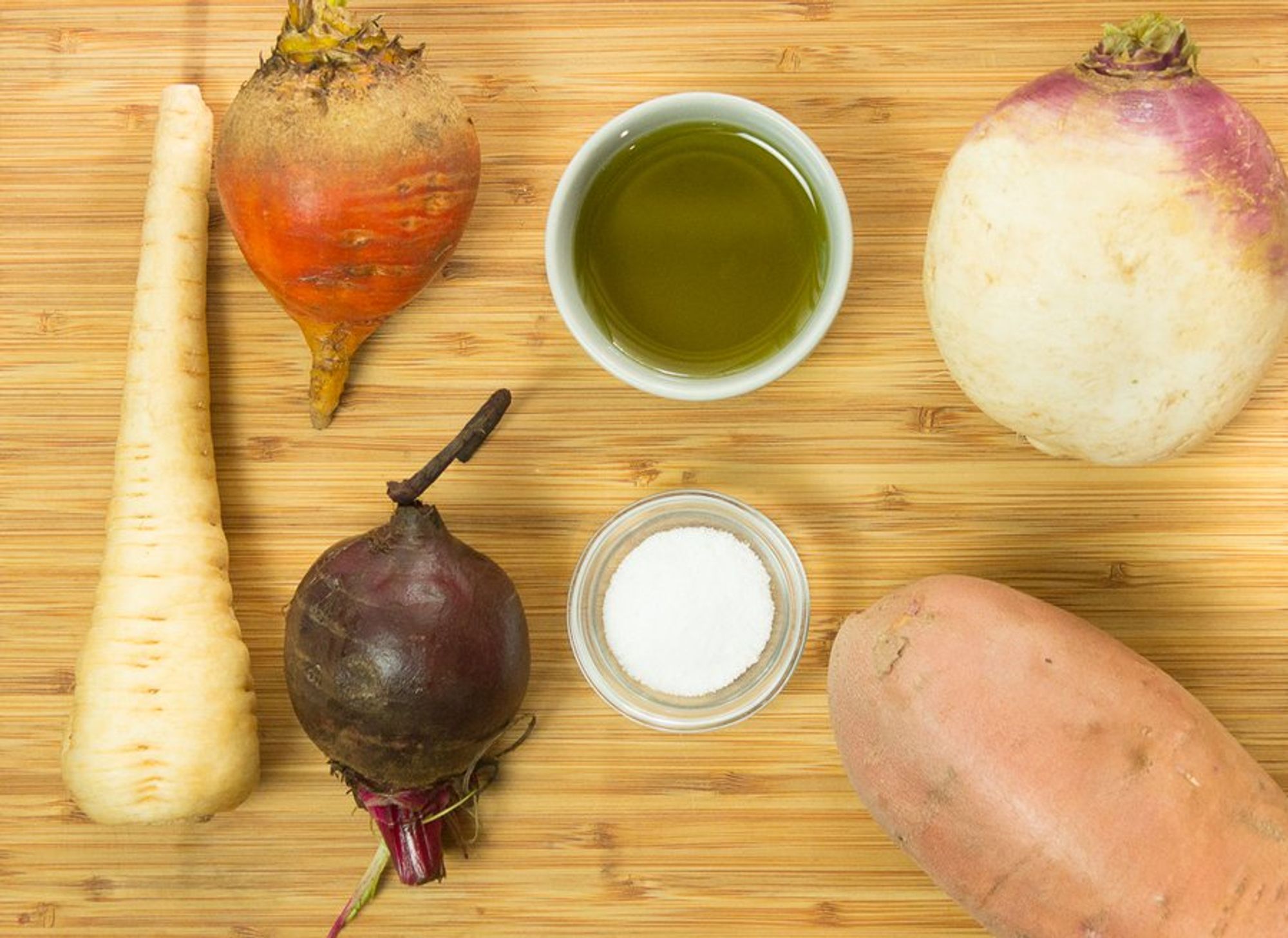 ingredients for mixed veggie chips