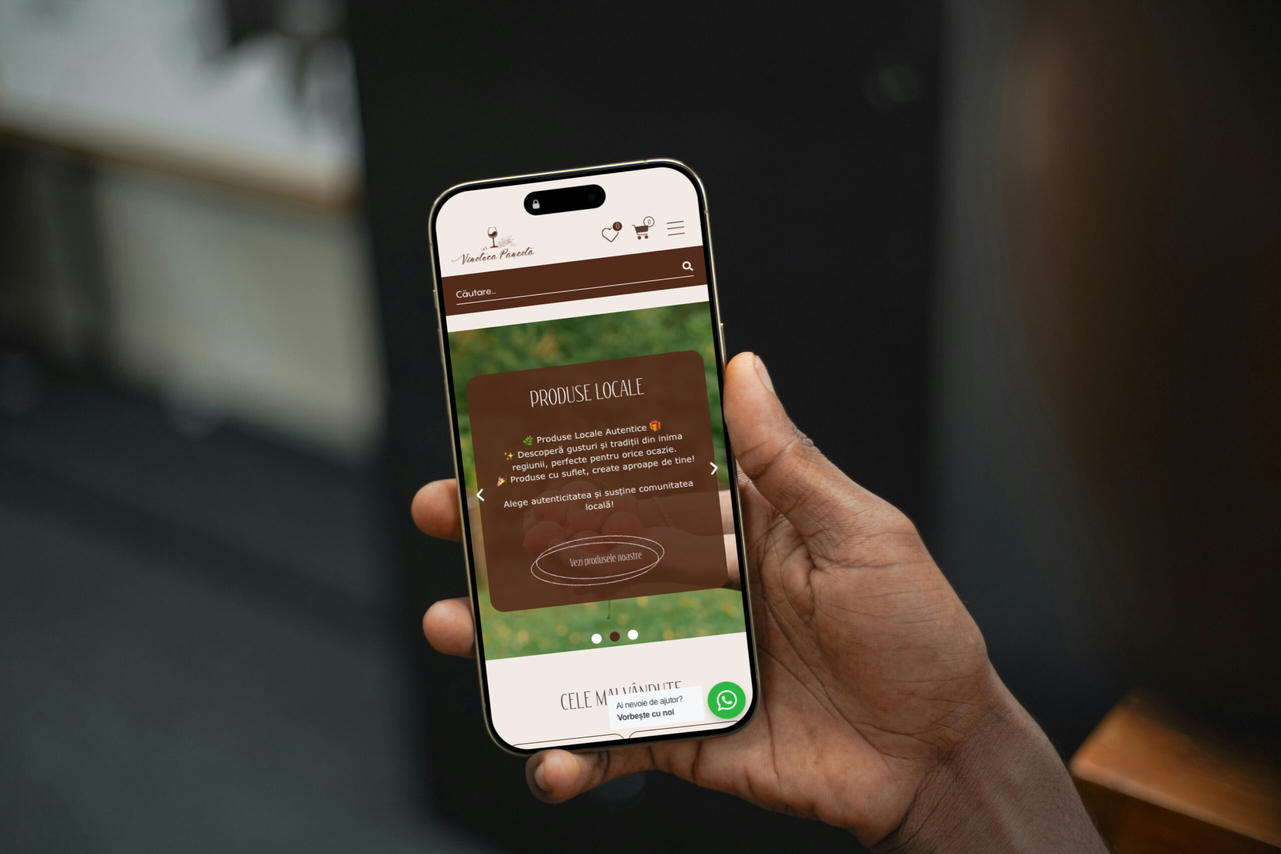 Mockup Phone Website Winery