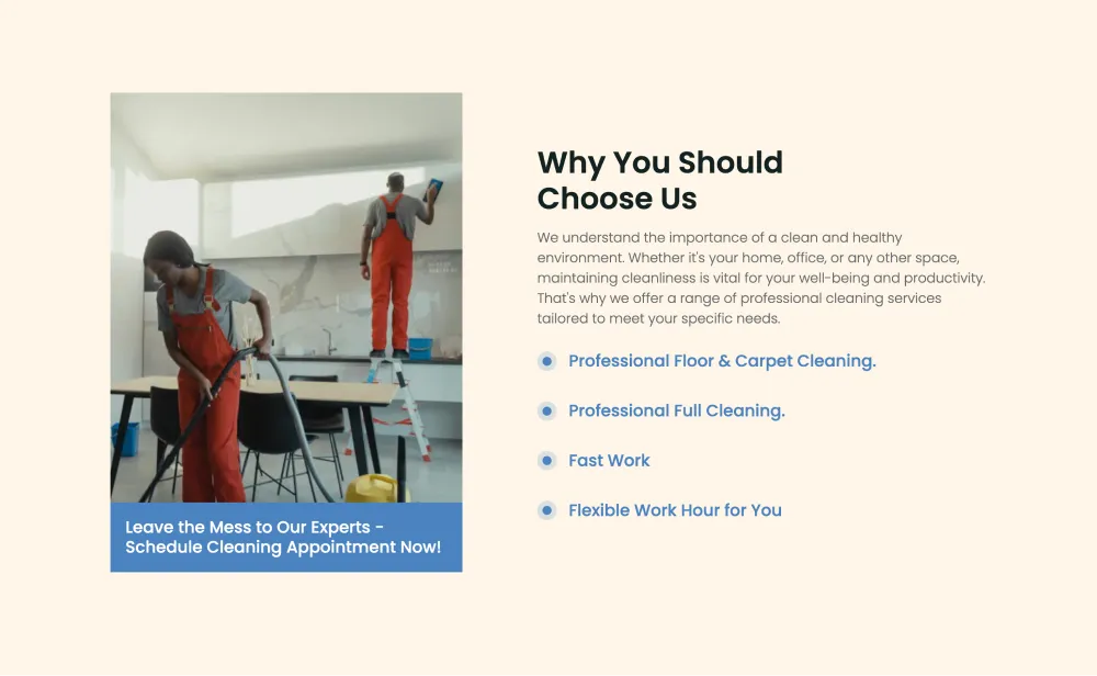 Cleaning Services Website Design